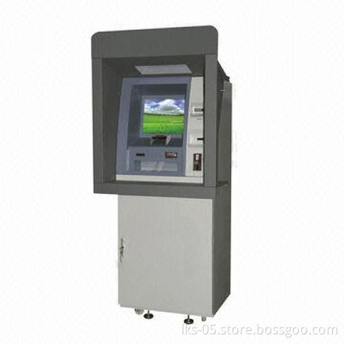 Wall-embedded Payment Kiosk with Card Reader and Coin Validator, Designed for Civilian Convenience